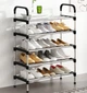 Полка для обуви 6 ярусов модульная складная New shoe rack металлическая органайзер стойка для обуви - изображение 6