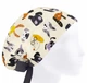 Медицинская шапочка женская HeadwearUniverse универсальная принт Собачки на бежевом - изображение 1