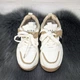 Кроссовки детские для девочки Lilin shoes молочного цвета 36 р (23 см) 5282 - изображение 8