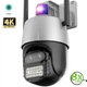 Уличная Wifi IP камера ICsee 4MP с двумя объективами и сигнализацией, поворотная камера видеонаблюдения - изображение 5