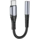 Перехідник Hoco LS33 адаптер Type-C to AUX (3.5mm, на OTG, для планшетів та смартфонів, TPE) - Сірий - зображення 2