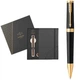 Набір Parker Ingenuity Black Lacquer GT BP кулькова ручка + блокнот (60 032b24) - зображення 1