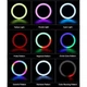 Кольцевая цветная LED лампа Soft Ring Light 45 cm 18" MJ-45 с тремя держателями для телефона и пультом ДУ |Без штатива | 756479 - изображение 3