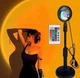Світильник проєкційний Sunset Lamp RGB з пультом на штативі - зображення 1