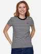 Футболка хлопковая женская Levi`s Perfect Tee 39185-0087 XL Черная с белым (5400898702386) - изображение 1