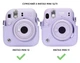Набір Камера моментального друку Fujifilm INSTAX Mini 12 Lilac Purple / Чохол фіолетовий / Фотопапір на 20 знімків / Фотоальбом фіолетовий на 108 знімка - изображение 11