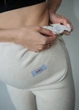 Теплі лосини в рубчик на хутрі HN XXL/XXXL (620802) Молочні - зображення 6