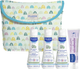 Набір Mustela Little Moments крем - лосьйон 50 мл + очищувальна вода 100 мл + гель для ванни 100 мл + молочко для тіла hydra baby 100 мл + косметичка rainbow (8436034154013) - зображення 1