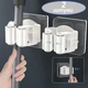 Універсальний настінний тримач для швабр Mop Holder White 2 штуки в комплекті - изображение 1
