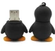 USB флеш память 64 Гб JASTER флешка фигурка Пингвин Flash накопитель черная - изображение 3