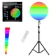 Круглая светодиодная лампа 45см RGB-LED Fill Light GS-450 цветная с пультом и штативом 2м для фото и видео - изображение 10