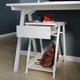 Комбінація столу IKEA TROTTEN / FLINTAN, Шафа, і біле крісло, що обертається, бежевий, 594.249.45 - зображення 6