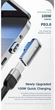 Магнитный адаптер ESSAGER 100Вт Type C – USB C угол 90 градусов с конектором Быстрая зарядка PD3.0 и передача данных 20Гбит/с Видеовыход 4K/60Гц (729972590405) - изображение 4