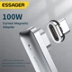 Магнитный адаптер ESSAGER 100Вт Type C – USB C угол 90 градусов с конектором Быстрая зарядка PD3.0 и передача данных 20Гбит/с Видеовыход 4K/60Гц (729972590405) - изображение 10