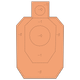 Мішень IDPA №34 силует 44х76 см бура Gerts - зображення 1