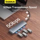 USB хаб Baseus BS-OH080 на 4 порта USB 3.0 Silver - изображение 2