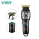 Аккумуляторная машинка для стрижки волос VGR V-971 с LED-дисплеем и насадками (Черный) - изображение 2