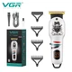 Аккумуляторная машинка для стрижки волос VGR V-971 с LED-дисплеем и насадками (Белый) - изображение 4