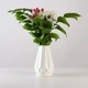 Ваза для цветов MBM HOME пластиковая 20 см DH-FLOWERS-07 WHITE Белая - изображение 4