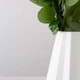 Ваза для цветов MBM HOME пластиковая 20 см DH-FLOWERS-07 WHITE Белая - изображение 5