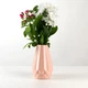 Ваза для цветов MBM HOME пластиковая 20 см DH-FLOWERS-07 PINK Розовая - изображение 2