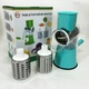 Овочерізка мультислайсер Tabletop Drum Grater Kitchen Master Терка для овочів та фруктів 3 насадки. Колір: блакитний - зображення 14