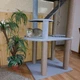 Надежный игровой комплекс когтеточка для котов кошек с гамаком лежанки 190х80х60см серо бежевая - изображение 10