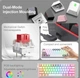 Механічна клавіатура з HOT SWAP REDRAGON FizzK617 RGB 61 Keys RED SWITCH UKR/ENG White Grey (FizzK617WG) - изображение 3