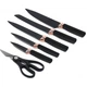 Набор кухонных ножей на подставке Knife Set 7 предметов из нержавеющей стали - изображение 4