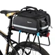 Сумка 3 в 1 на багажник велосипеда розкладна сумка-штани West Biking PRO 1298 Black - зображення 2
