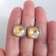 Сережки Hand Made с покрытием "античное серебро" с желтыми кристаллами Swarovski - изображение 2