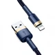 Кабель Baseus Cafule USB - Lightning 1.5A/2m (CALKLF-CV3) (Gold-Blue) - изображение 2