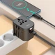 Перехідник для розеток HOCO Walker three-port PD20W Universal conversion charger AC15 | 2USB/Type-C| Чорний - зображення 2