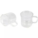 Набір скляних чашок Bergner Coffee and tea lovers, 230 мл, 2 шт BG-20115-MM - зображення 1