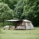 Палатка с навесом Naturehike CNK2300ZP022 большая Коричневая (6976023920189) - изображение 2