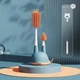 Набор щеток, ершиков Mommy Bag для мытья бутылочек 4 ед. Кит Оранжево-синий - изображение 1