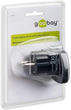 Adapter podróżny Goobay UK-EU Czarny (4040849942716) - obraz 2