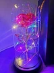 Троянда у скляній колбі Rose of Love з LED підсвічуванням Червона - зображення 1