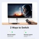 Комутатор HDMI UGREEN HDMI 2.0 Switch 3 In 1 Out пульт ДУ 4k 30hz Black (80125) - зображення 3