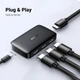 Комутатор HDMI UGREEN HDMI 2.0 Switch 3 In 1 Out пульт ДУ 4k 30hz Black (80125) - зображення 4