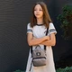 Міні рюкзак-сумка GoPack Teens 20x15x4.5 см бежевий (GO24-181XXS-1) - зображення 11