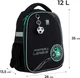Рюкзак шкільний Kite Education каркасний Football 35x26x13.5 см Чорний (K24-555S-9) - зображення 3