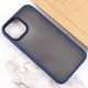 TPU+PC чохол Metal Buttons для Apple iPhone 13 (6.1") Синій - зображення 4