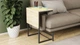 Стол журнальный приставной Терри Комбо Ferrum-decor 345x662x440 Черный металл ДСП Дуб Сонома 16 мм (TERRIK004) - изображение 2