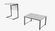 Стол журнальный приставной Терри Комбо Ferrum-decor 345x662x440 Черный металл ДСП Белый 16 мм (TERRIK001) - изображение 4