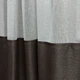 Шторы для кухни из льна Adagio Windows Decor Коричневые с магнитными подхватами,однотонные кухонные тюлевые занавески 140х170см (2шт) - изображение 2