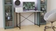 Стол письменный Line Лайт Ferrum-decor 750x1200x600 Черный металл ДСП Бетон 16 мм (LINE128) - изображение 4