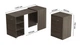 Стол-тумба трансформер Смарт 1/1 Ferrum-decor 750x1450x500 ДСП Дуб Сонома Трюфель 16 мм (SMART005) - изображение 3