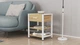 Тумба универсальная Ferrum-decor Вивьен 1/2 50x41x40 белый ДСП Дуб Сонома 16мм (XK00082) - изображение 1