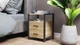 Тумба універсальна Ferrum-decor Вів'єн 2/2 50x41x40 чорний ДСП Дуб Сонома 16мм (XK00112) - зображення 3